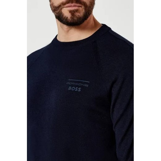 BOSS BLACK Wełniany sweter Balleto_PS Boss X Porsche | Regular Fit M promocja Gomez Fashion Store