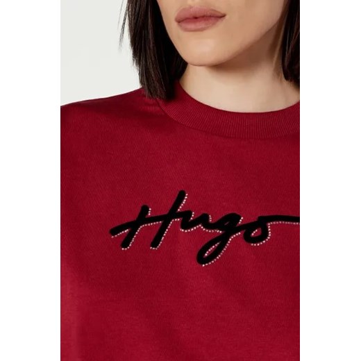 HUGO T-shirt | Cropped Fit S okazyjna cena Gomez Fashion Store