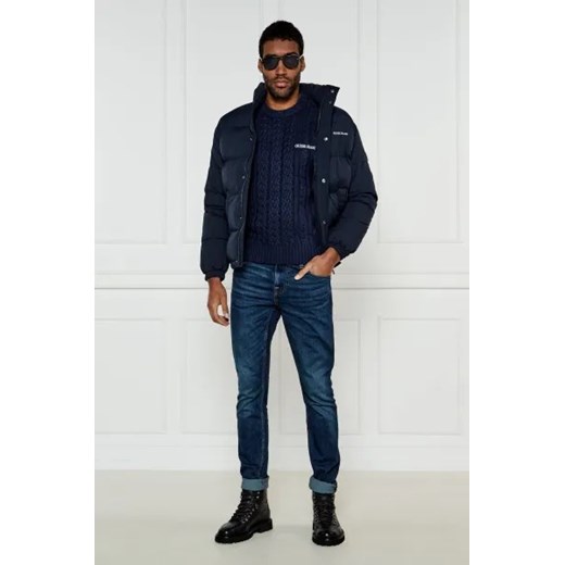 Guess Jeans Sweter | Regular Fit | z dodatkiem wełny S promocja Gomez Fashion Store