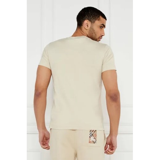 Burberry T-shirt Check Label | Slim Fit Burberry S wyprzedaż Gomez Fashion Store