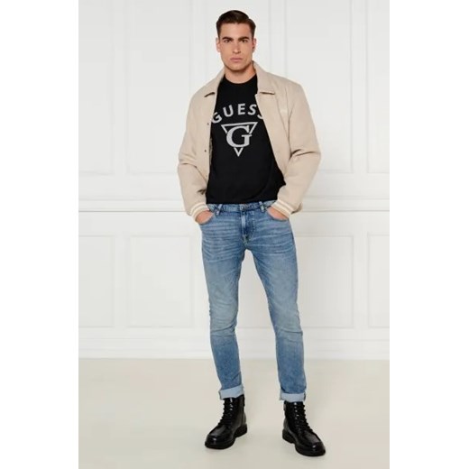 GUESS Sweter EDGAR | Regular Fit | z dodatkiem jedwabiu Guess S wyprzedaż Gomez Fashion Store