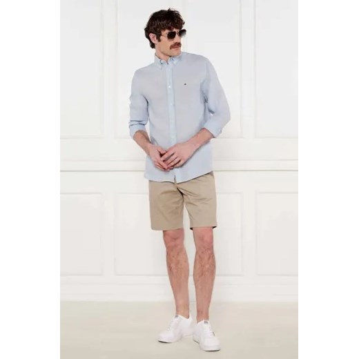 Tommy Hilfiger Lniana koszula PIGMENT DYED | Regular Fit Tommy Hilfiger M wyprzedaż Gomez Fashion Store
