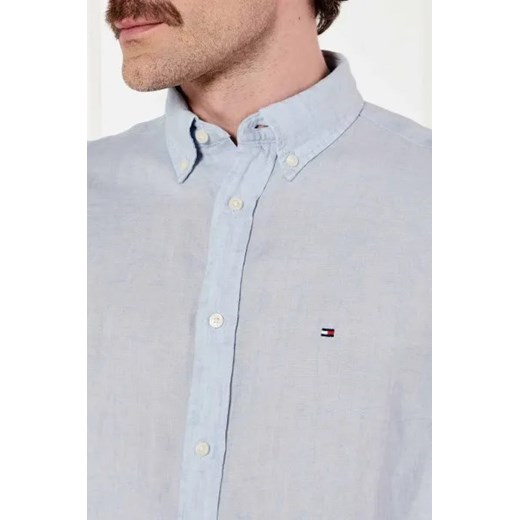 Tommy Hilfiger Lniana koszula PIGMENT DYED | Regular Fit Tommy Hilfiger S okazyjna cena Gomez Fashion Store