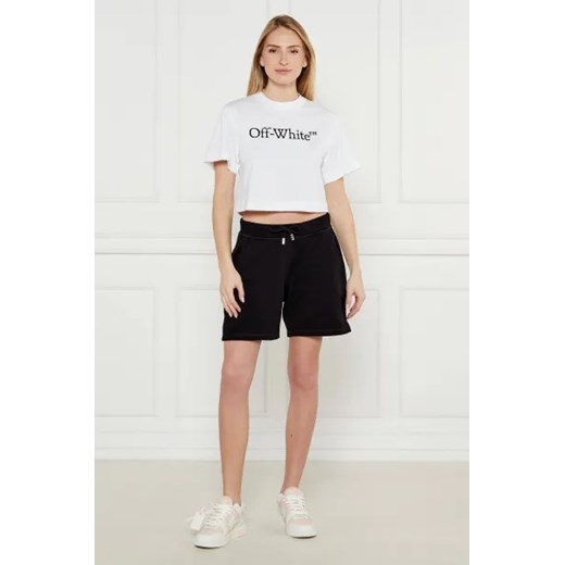 OFF-WHITE T-shirt | Cropped Fit L okazja Gomez Fashion Store