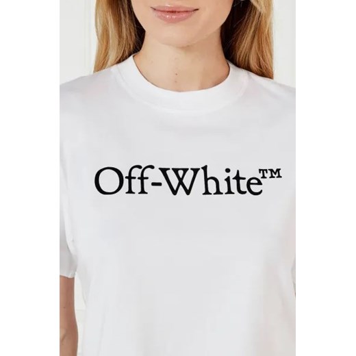 OFF-WHITE T-shirt | Cropped Fit L okazja Gomez Fashion Store