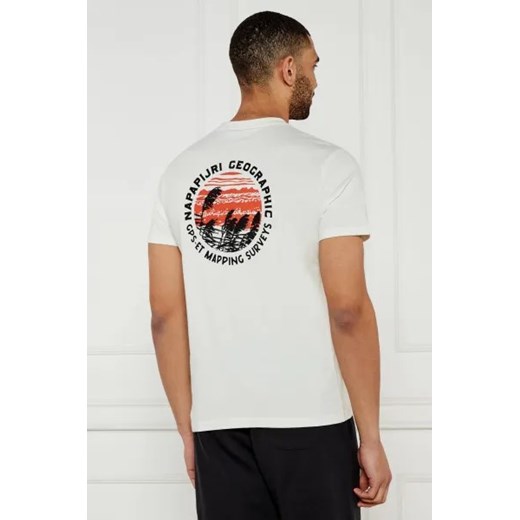 T-shirt męski Napapijri z bawełny 