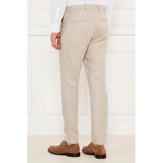 Oscar Jacobson Lniane spodnie Denz | Slim Fit Oscar Jacobson 54 promocyjna cena Gomez Fashion Store