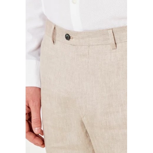 Oscar Jacobson Lniane spodnie Denz | Slim Fit Oscar Jacobson 54 Gomez Fashion Store okazja