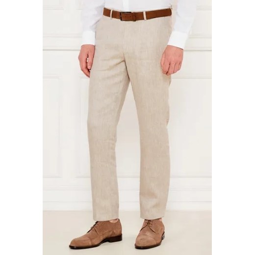 Oscar Jacobson Lniane spodnie Denz | Slim Fit Oscar Jacobson 54 promocja Gomez Fashion Store