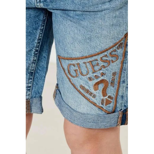 Guess Jeansowe szorty | Regular Fit | z dodatkiem lnu Guess 140 Gomez Fashion Store okazja