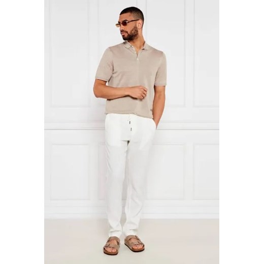 Tommy Hilfiger Lniane spodnie chino HARLEM | Relaxed fit Tommy Hilfiger 30/32 promocja Gomez Fashion Store