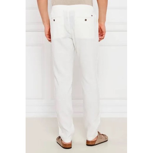 Tommy Hilfiger Lniane spodnie chino HARLEM | Relaxed fit Tommy Hilfiger 30/32 wyprzedaż Gomez Fashion Store