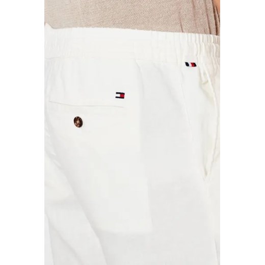 Tommy Hilfiger Lniane spodnie chino HARLEM | Relaxed fit Tommy Hilfiger 30/32 Gomez Fashion Store okazyjna cena