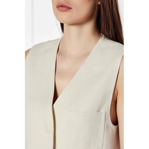 Marc O' Polo Lniana kamizelka | Regular Fit 40 promocyjna cena Gomez Fashion Store