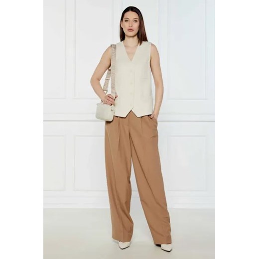 Marc O' Polo Lniana kamizelka | Regular Fit 36 okazyjna cena Gomez Fashion Store