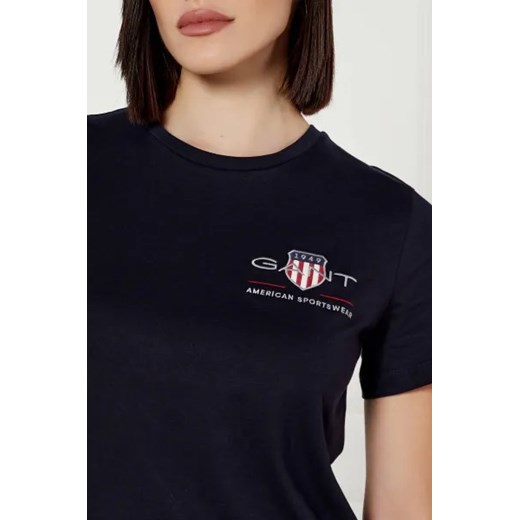Gant T-shirt | Regular Fit Gant XS wyprzedaż Gomez Fashion Store