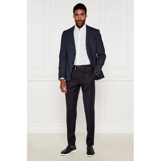 BOSS BLACK Wełniane spodnie H-Genius-DS-B1 | Slim Fit 50 Gomez Fashion Store