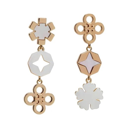 TORY BURCH Kolczyki Kira Clover Linear Tory Burch One Size Gomez Fashion Store promocyjna cena