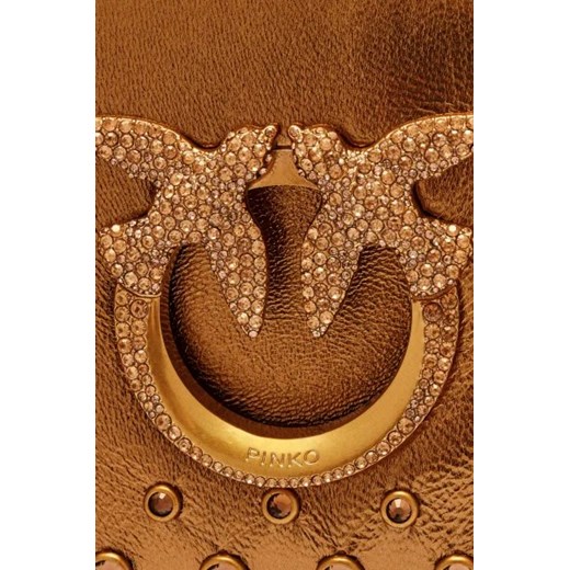 Pinko Skórzana listonoszka LOVE CLICK MINI Pinko One Size Gomez Fashion Store promocyjna cena