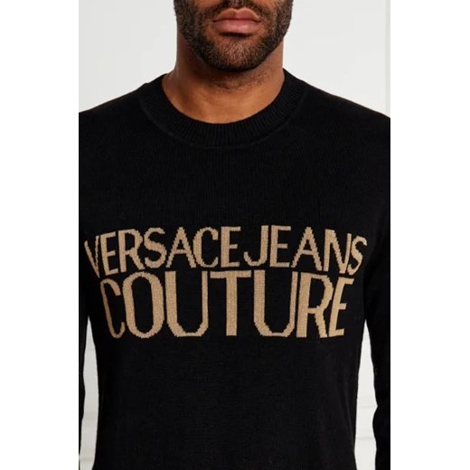 Versace Jeans Couture Sweter | Regular Fit | z dodatkiem wełny i kaszmiru M wyprzedaż Gomez Fashion Store