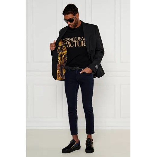 Versace Jeans Couture Sweter | Regular Fit | z dodatkiem wełny i kaszmiru M Gomez Fashion Store okazyjna cena