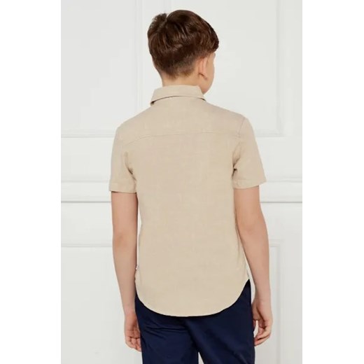 BOSS Kidswear Lniana koszula | Regular Fit Boss Kidswear 162 Gomez Fashion Store okazja