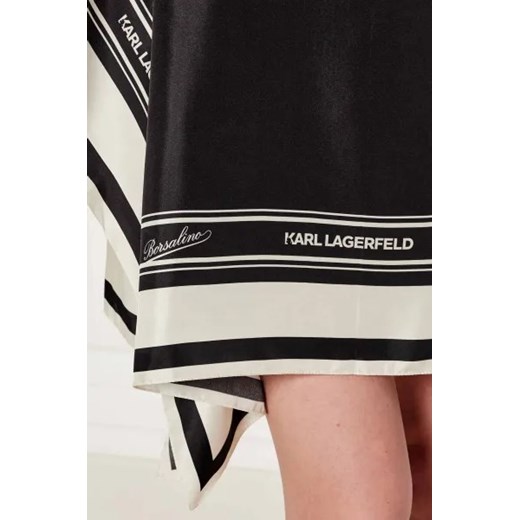 Karl Lagerfeld Jedwabna narzutka Karl Lagerfeld x Borsalino | Loose fit Karl Lagerfeld OS wyprzedaż Gomez Fashion Store