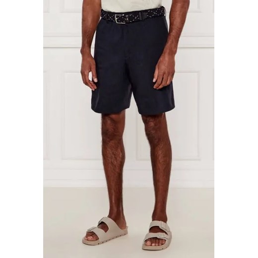 BOSS BLACK Lniane szorty P-Peter-RDS-S-WG-252 | Relaxed fit 46 okazyjna cena Gomez Fashion Store
