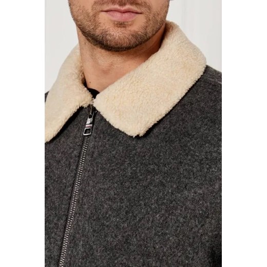Tommy Hilfiger Wełniana kurtka | Regular Fit | shearling Tommy Hilfiger XXL okazja Gomez Fashion Store