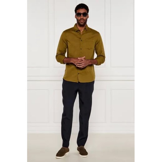 BOSS BLACK Lniane spodnie P-Perin-RDS-PL-WG252 | Slim Fit 52 okazja Gomez Fashion Store