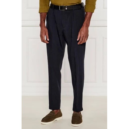 BOSS BLACK Lniane spodnie P-Perin-RDS-PL-WG252 | Slim Fit 48 wyprzedaż Gomez Fashion Store