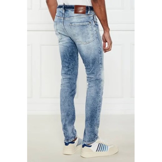 Jeansy męskie Dsquared2 z elastanu na lato 