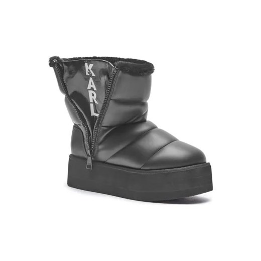 Śniegowce damskie Karl Lagerfeld casual zimowe tkaninowe 