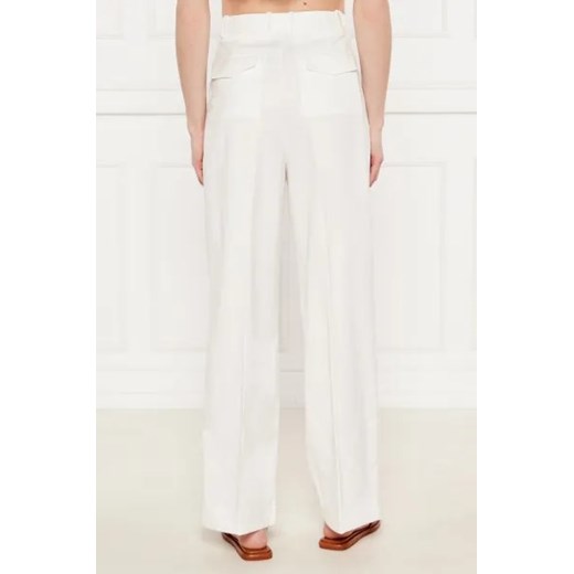 Tommy Hilfiger Spodnie | flare fit | z dodatkiem lnu Tommy Hilfiger 40 okazja Gomez Fashion Store