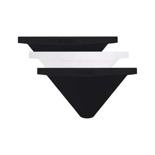 Hugo Bodywear Stringi 3-pack PURE ze sklepu Gomez Fashion Store w kategorii Majtki damskie - zdjęcie 184503683