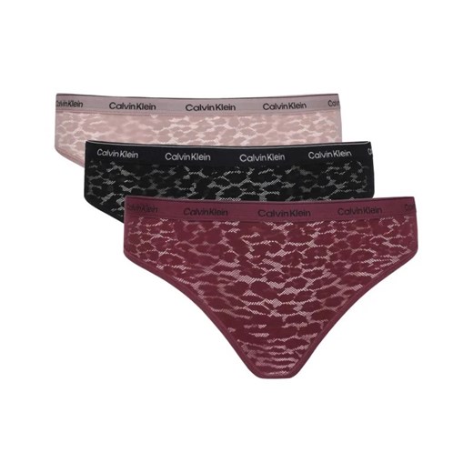 Calvin Klein Underwear Koronkowe figi brazylijskie 3-pack ze sklepu Gomez Fashion Store w kategorii Majtki damskie - zdjęcie 184503751