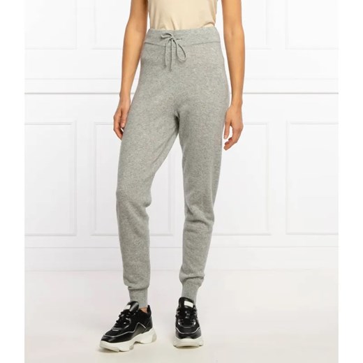 DKNY Wełniane spodnie jogger | Slim Fit | z dodatkiem kaszmiru ze sklepu Gomez Fashion Store w kategorii Spodnie damskie - zdjęcie 184504212