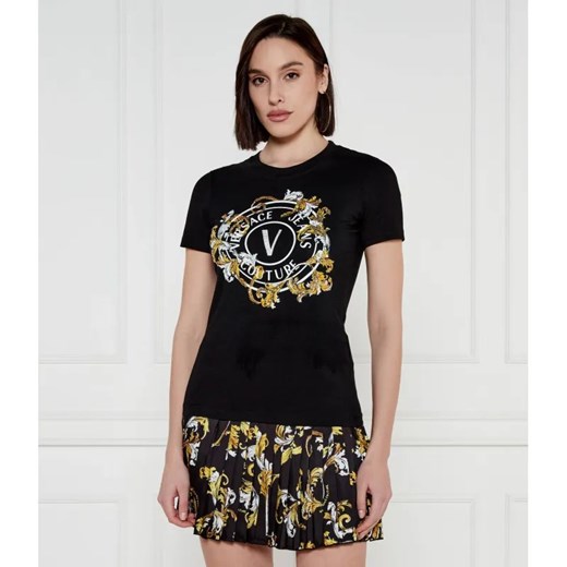 Versace Jeans Couture T-shirt | Regular Fit ze sklepu Gomez Fashion Store w kategorii Bluzki damskie - zdjęcie 184504532