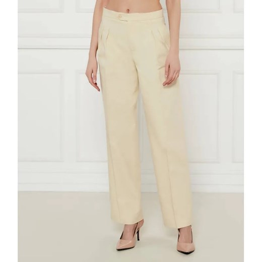 TWINSET Spodnie | Loose fit | z dodatkiem lnu ze sklepu Gomez Fashion Store w kategorii Spodnie damskie - zdjęcie 184504620
