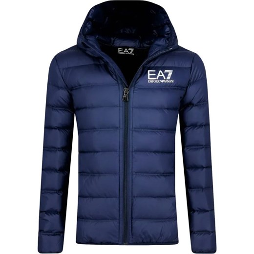 EA7 Puchowa kurtka | Regular Fit ze sklepu Gomez Fashion Store w kategorii Kurtki chłopięce - zdjęcie 184504733
