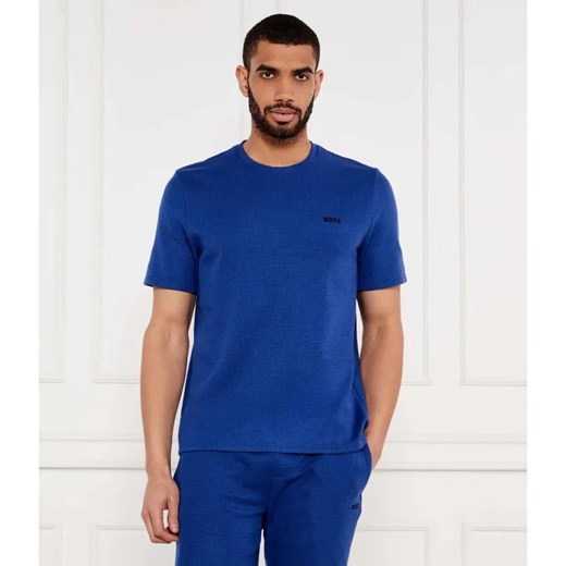 BOSS BLACK T-shirt Waffle | Regular Fit ze sklepu Gomez Fashion Store w kategorii T-shirty męskie - zdjęcie 184504753