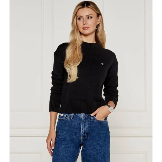 Calvin Klein Jeans Sweter | Regular Fit ze sklepu Gomez Fashion Store w kategorii Swetry damskie - zdjęcie 184504854