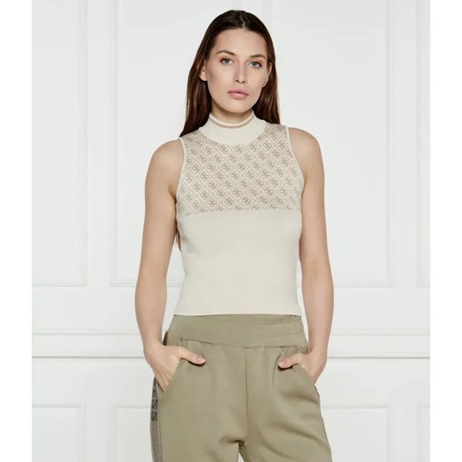 GUESS Top LISE | Slim Fit ze sklepu Gomez Fashion Store w kategorii Bluzki damskie - zdjęcie 184504893
