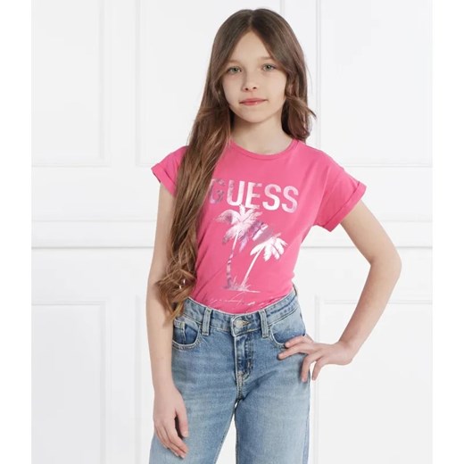 Guess T-shirt | Regular Fit ze sklepu Gomez Fashion Store w kategorii Bluzki dziewczęce - zdjęcie 184504904