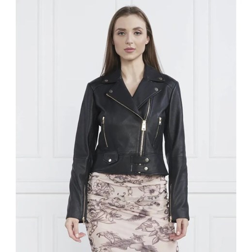 Pinko Skórzana ramoneska SENSIBILE | Regular Fit ze sklepu Gomez Fashion Store w kategorii Kurtki damskie - zdjęcie 184504983