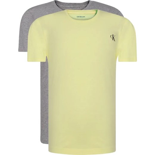 Calvin Klein Jeans T-shirt 2-pack | Regular Fit ze sklepu Gomez Fashion Store w kategorii T-shirty chłopięce - zdjęcie 184505074