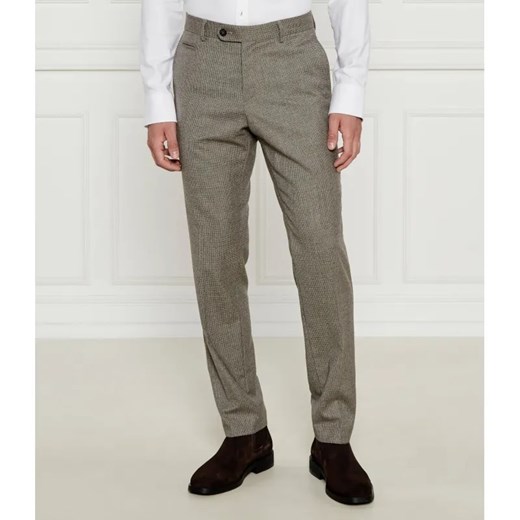 BOSS BLACK Wełniane spodnie H-Genius | Slim Fit ze sklepu Gomez Fashion Store w kategorii Spodnie męskie - zdjęcie 184505150