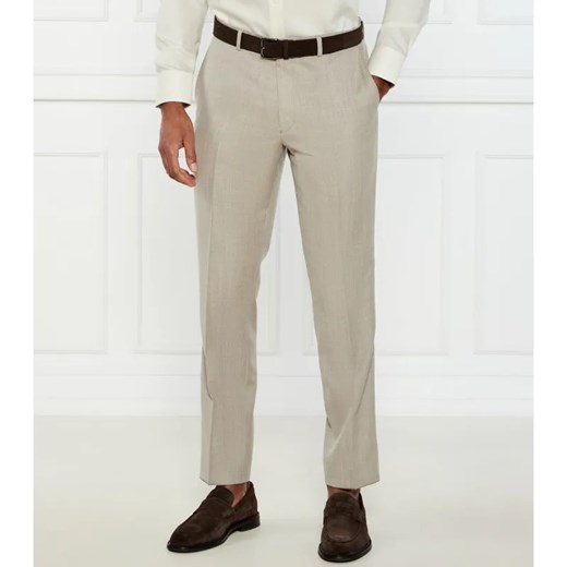 Oscar Jacobson Wełniane spodnie chino Dandy | Slim Fit ze sklepu Gomez Fashion Store w kategorii Spodnie męskie - zdjęcie 184505151