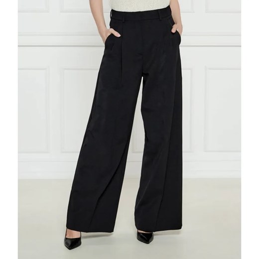 Weekend MaxMara Spodnie BAIOCCO | flare fit | z dodatkiem wełny ze sklepu Gomez Fashion Store w kategorii Spodnie damskie - zdjęcie 184505214
