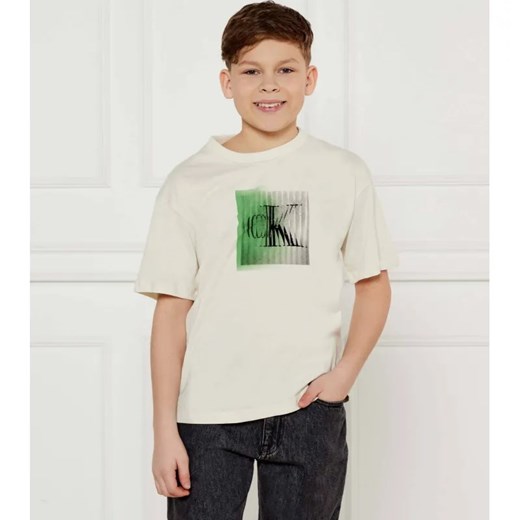 Calvin Klein Jeans T-shirt | Regular Fit ze sklepu Gomez Fashion Store w kategorii T-shirty chłopięce - zdjęcie 184505433